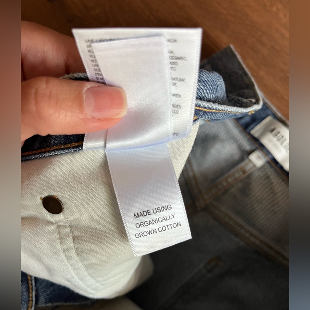 Agolde Blue Straight Leg Jeans - Picture 5 of 8